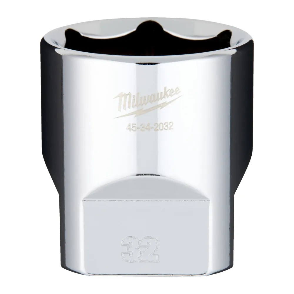 Milwaukee Nasadki 1/2 Drive Nasadki 1/2 Drive Metryczne Standardowe - 32 mm 4932480028