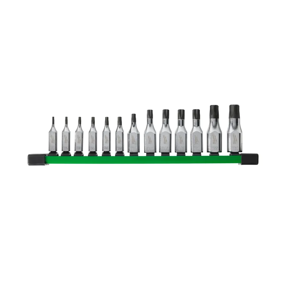 Milwaukee Zestaw nasadek Torx Bit 1/4" i 3/8" 13 szt. 4932480565