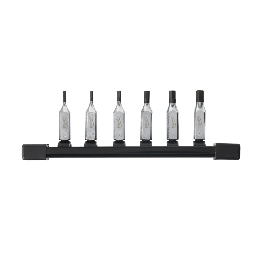 Milwaukee Zestaw nasadek metrycznych z napędem 1/4" Zestaw nasadek metrycznych z napędem 1/4" - 6 szt. 4932480566