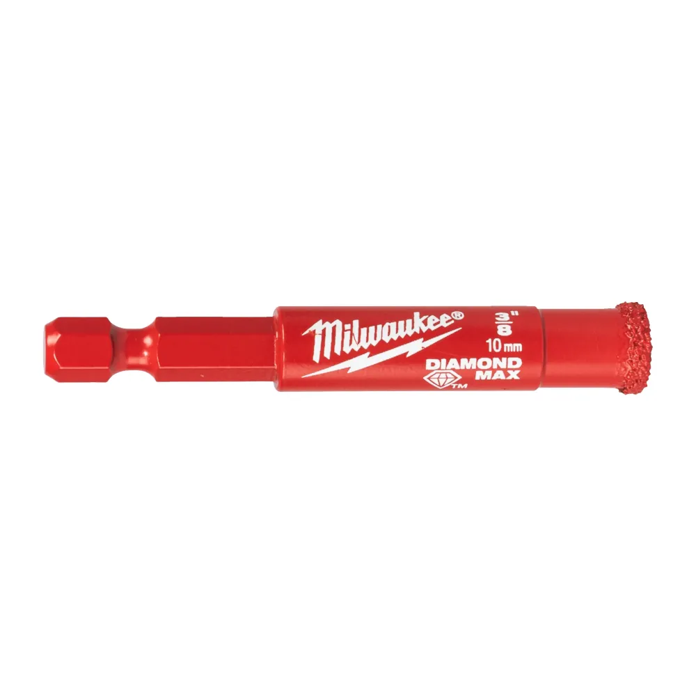 Milwaukee Wiertła na mokro Diamond Max 10 mm ¼" Hex 4932498344