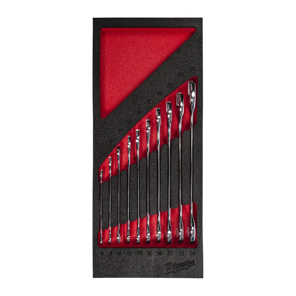 Milwaukee Zestaw wkładek piankowych do kluczy dwustronnych Double Open End Spanner 10 szt.  4932493629