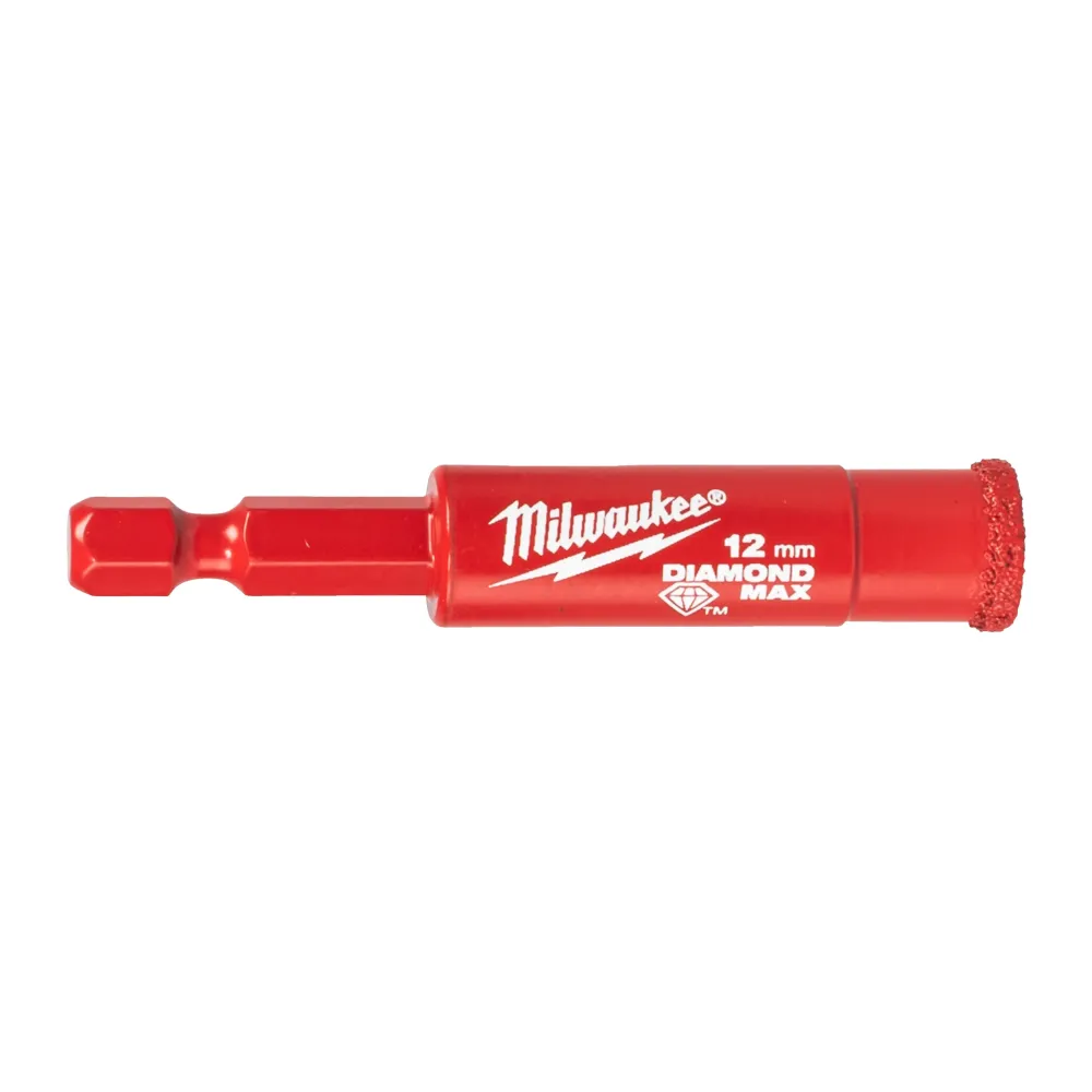 Milwaukee Wiertła na mokro Diamond Max 12 mm ¼" Hex 4932498345