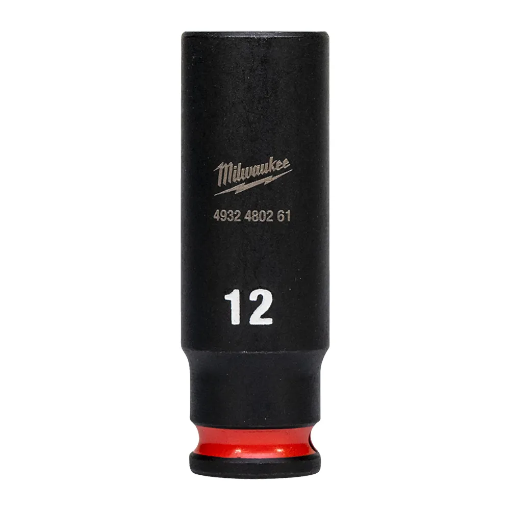Milwaukee Nasadki udarowe SHOCKWAVE™ IMPACT DUTY 12 mm nasadka udarowa głęboka 1/4" - 1 szt. 4932480261