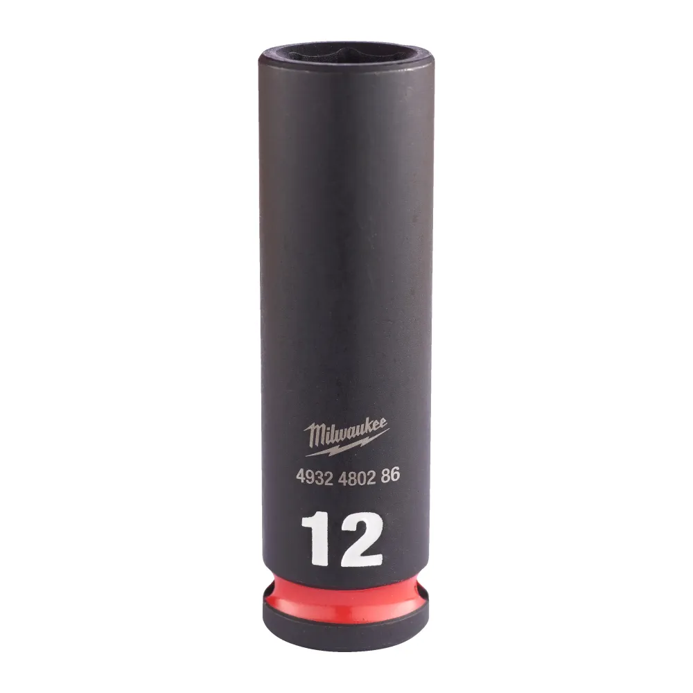 Milwaukee Nasadki udarowe SHOCKWAVE™ IMPACT DUTY 12 mm nasadka udarowa głęboka 3/8" - 1 szt. 4932480286