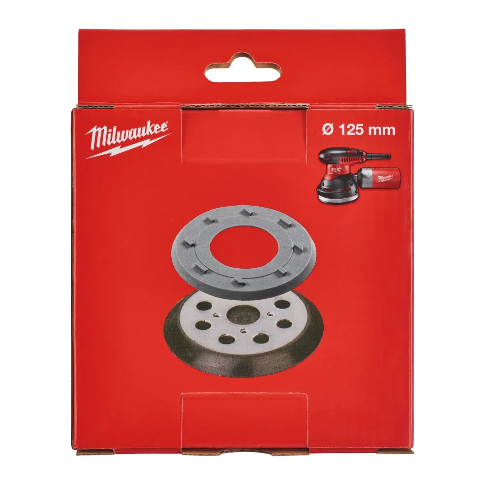 Milwaukee Talerz szlifujący z adapterem System szlifierki mimośrodowe ROS125 BOS125 125 mm 8 otworów 4932430091