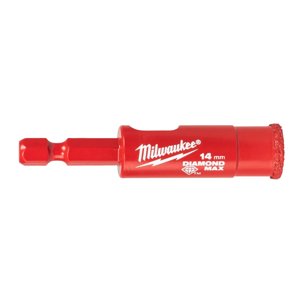 Milwaukee Wiertła na mokro Diamond Max 14 mm ¼" Hex 4932498346