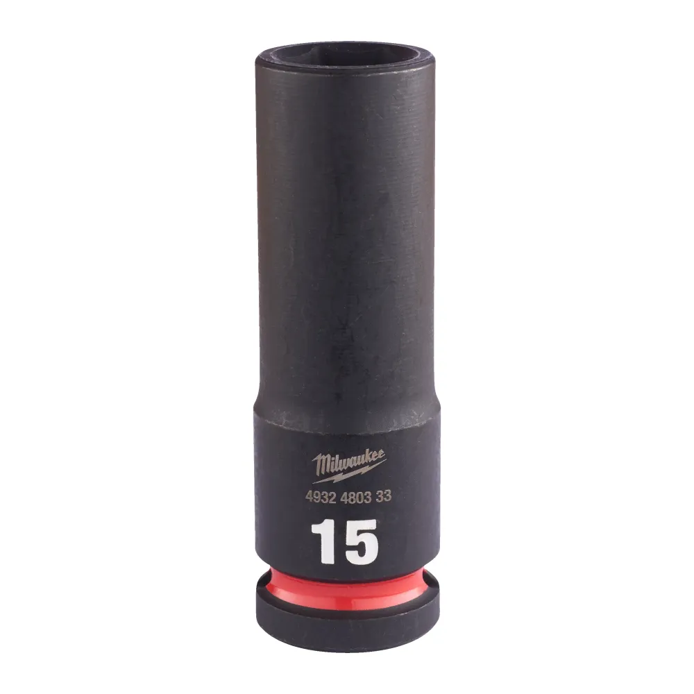 Milwaukee Nasadki udarowe SHOCKWAVE™ IMPACT DUTY 15 mm nasadka udarowa głęboka 1/2" - 1 szt. 4932480333