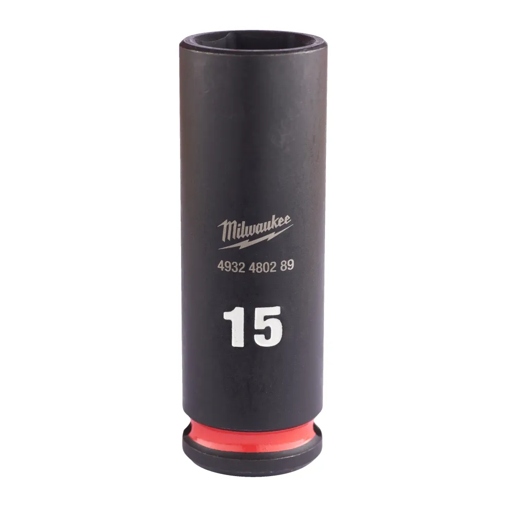 Milwaukee Nasadki udarowe SHOCKWAVE™ IMPACT DUTY 15 mm nasadka udarowa głęboka 3/8" - 1 szt. 4932480289