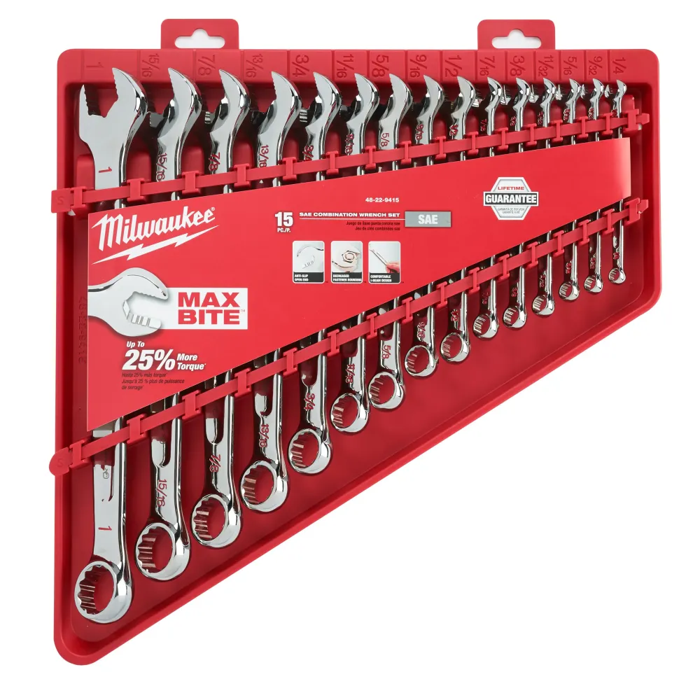 Milwaukee Maxbite Ratchet Imperial Combination Spanner Set - 1 szt. 4932464996