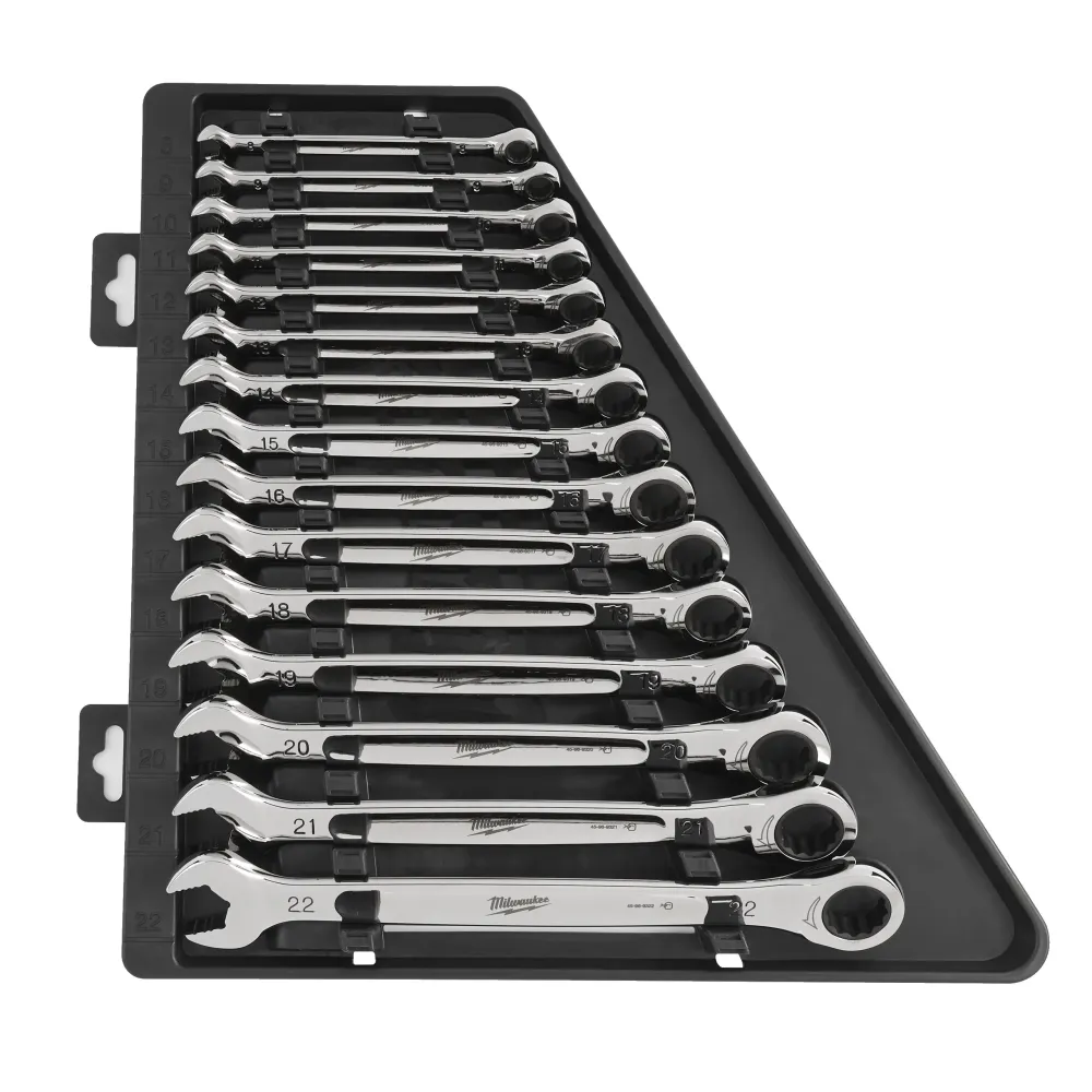 Milwaukee Zestaw kluczy płasko-oczkowych z grzechotką Maxbite Metric - 1 szt. 4932464994