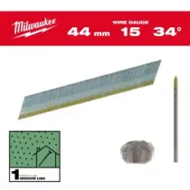 Milwaukee Gwoździe wykończeniowe 15G 15G / 34° / 44 mm / G / SC1 - 2.500 szt. 4932492576