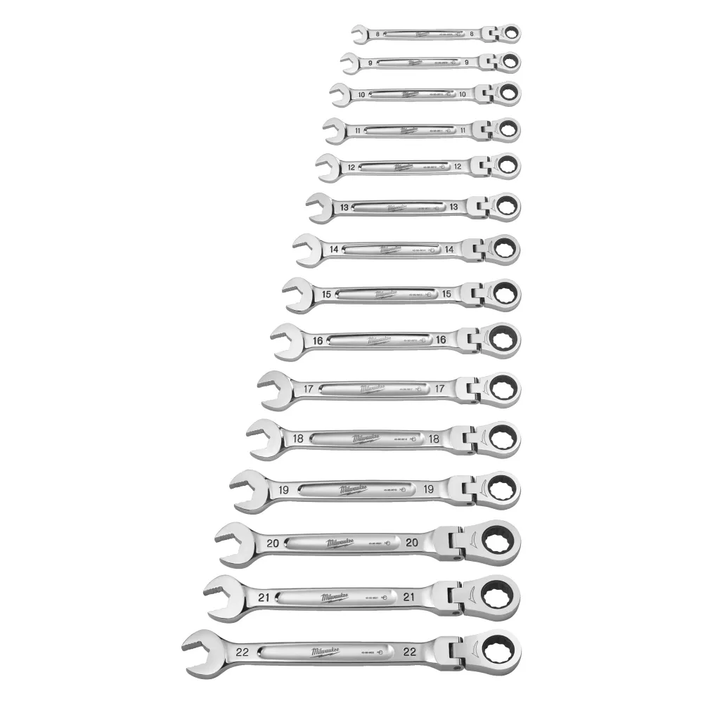 Milwaukee Zestaw kluczy nasadowych z grzechotką Maxbite Flex Head 4932478558