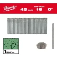 Milwaukee Gwoździe wykończeniowe 16G II proste 16G / 0° / 45mm / G / SC1 - 2.500 szt. 4932498315