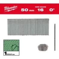 Milwaukee Gwoździe wykończeniowe 16G II proste 16G / 0° / 50mm / G / SC1 - 2.500 szt. 4932498316