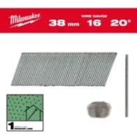 Milwaukee 16G Finish Nails II kątowe 16G / 20° / 38 mm / G / SC1 - 2,000 szt. 4932492583