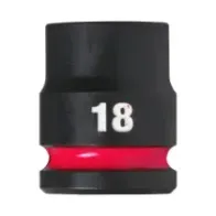 Milwaukee Nasadki udarowe SHOCKWAVE™ IMPACT DUTY 18 mm nasadka udarowa 1/2" STD - 1 szt. 4932480312