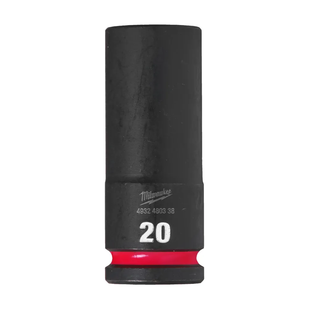 Milwaukee Nasadki udarowe SHOCKWAVE™ IMPACT DUTY 20 mm nasadka udarowa głęboka 1/2" - 1 szt. 4932480338