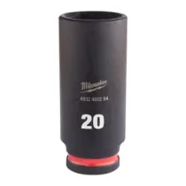 Milwaukee Nasadki udarowe SHOCKWAVE™ IMPACT DUTY 20 mm nasadka udarowa głęboka 3/8" - 1 szt. 4932480294