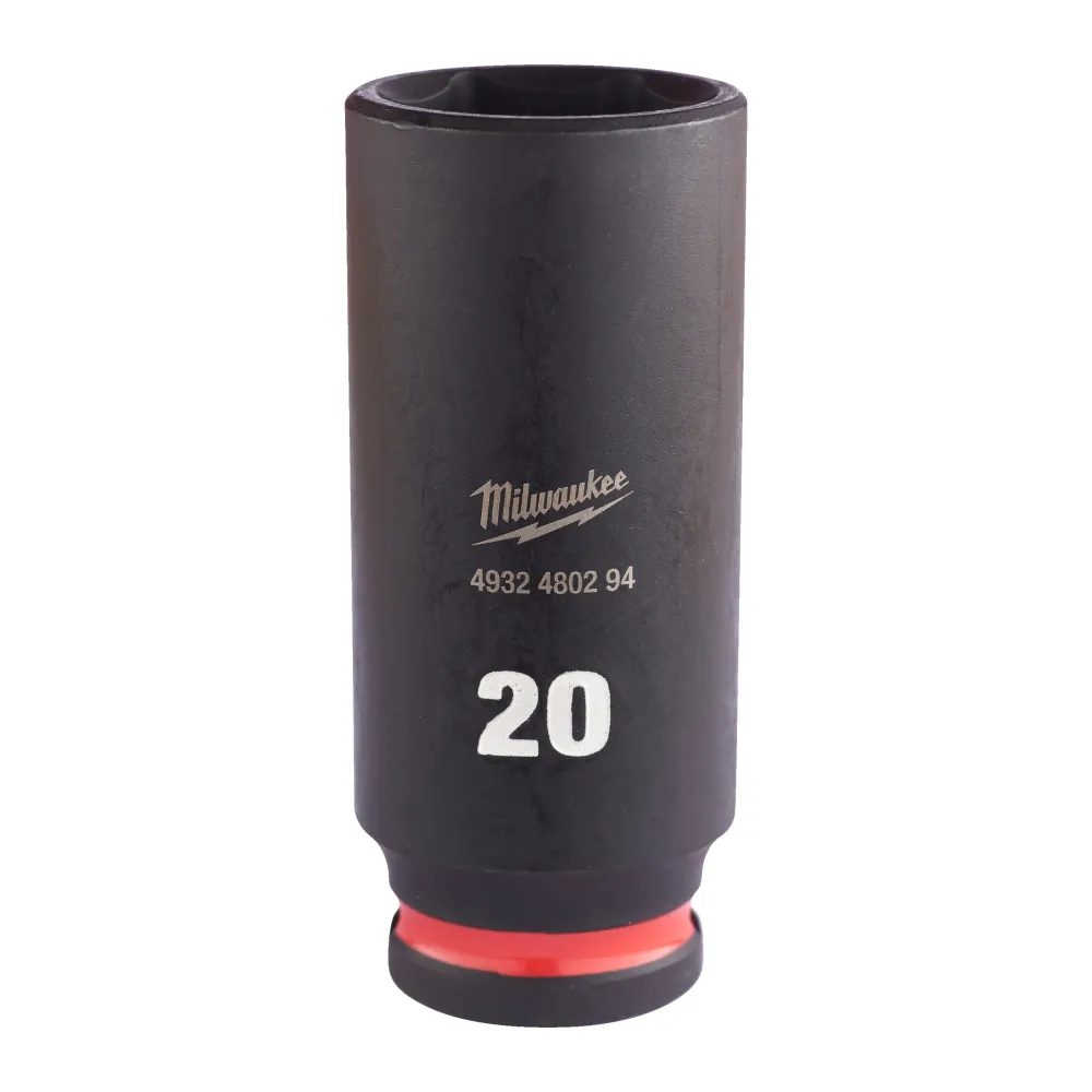 Milwaukee Nasadki udarowe SHOCKWAVE™ IMPACT DUTY 20 mm nasadka udarowa głęboka 3/8" - 1 szt. 4932480294