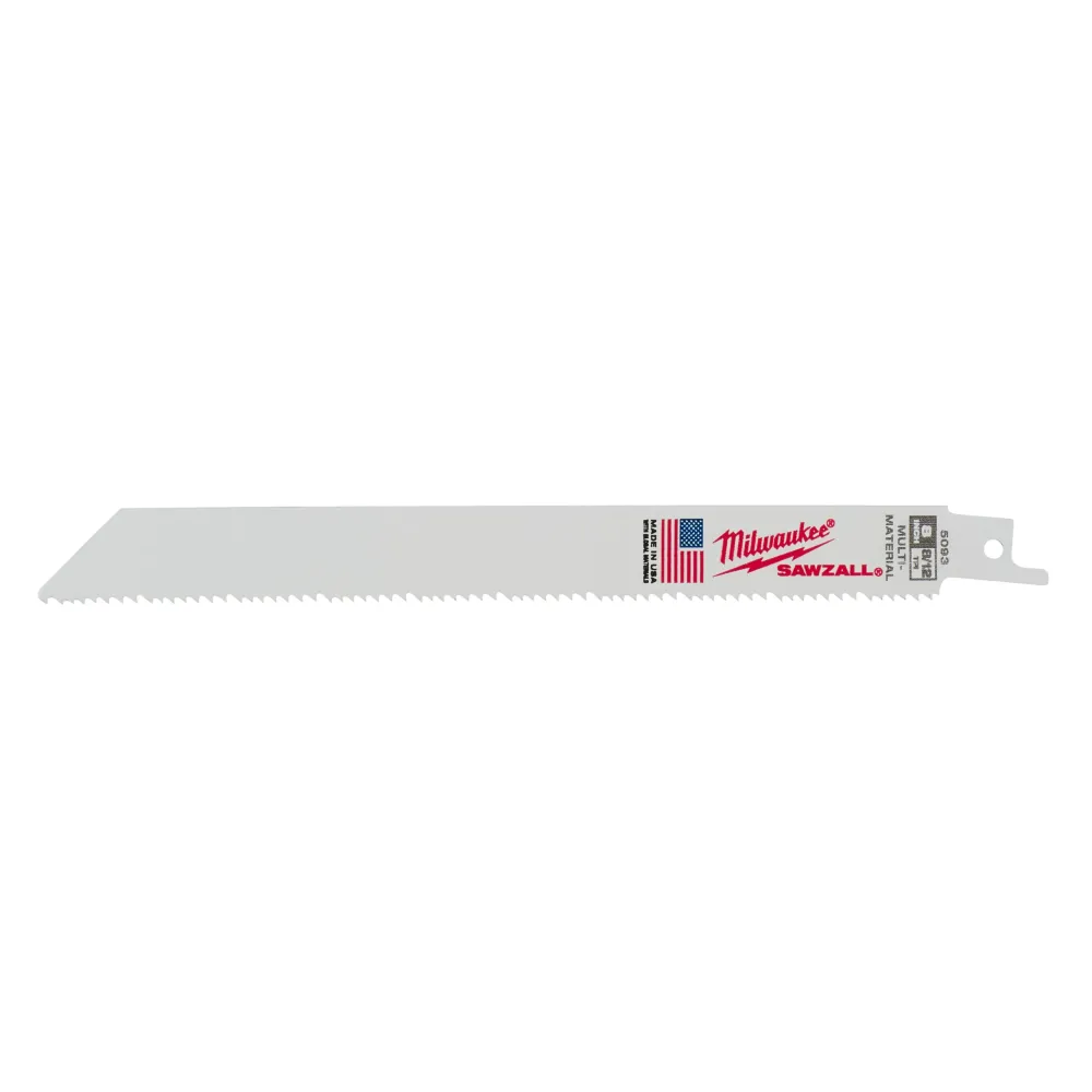 Milwaukee uniwersalne ostrza (drewno / metal / plastik) 200 mm x 8 / 12 zębów na cal - 5 szt. 48475093