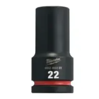 Milwaukee Nasadki udarowe SHOCKWAVE™ IMPACT DUTY 22 mm nasadka udarowa głęboka 3/4" - 1 szt. 4932480381