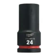 Milwaukee SHOCKWAVE™ IMPACT DUTY NASADKI UDAROWE 24 mm 3/4" nasadka udarowa głęboka - 1 szt. 4932480383