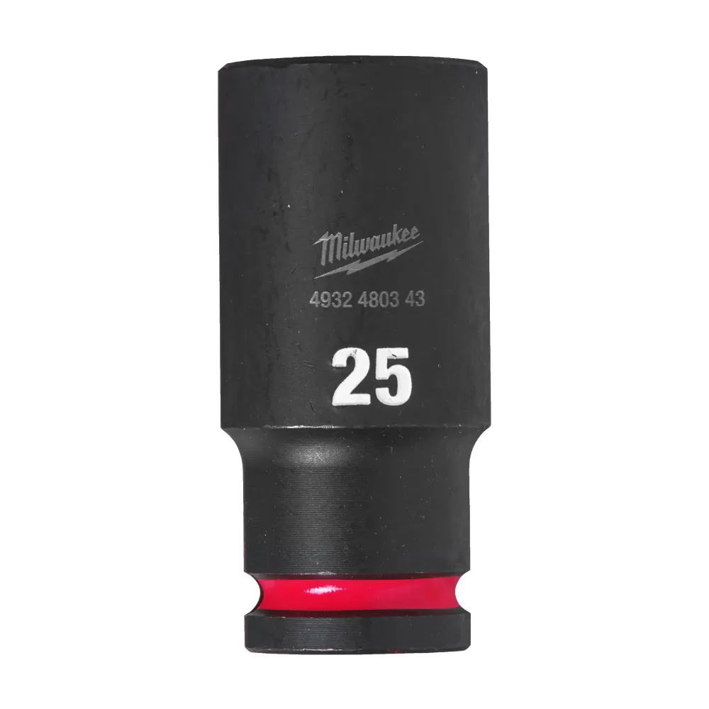 Milwaukee Nasadki udarowe SHOCKWAVE™ IMPACT DUTY 25 mm nasadka udarowa głęboka 1/2" - 1 szt. 4932480343