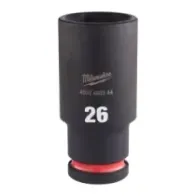 Milwaukee Nasadki udarowe SHOCKWAVE™ IMPACT DUTY 26 mm nasadka udarowa głęboka 1/2" - 1 szt. 4932480344