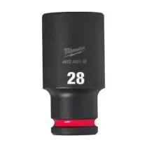Milwaukee Nasadki udarowe SHOCKWAVE™ IMPACT DUTY 28 mm nasadka udarowa głęboka 1/2" - 1 szt. 4932480346