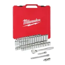 Milwaukee Zestaw grzechotek i nasadek 3/8 Drive 56 szt. Zestaw grzechotek i nasadek SAE + metryczny 4932464946