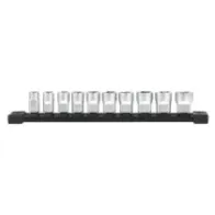 Milwaukee Zestawy nasadek 3/8" Drive Chrome Nasadki metryczne 3/8" Drive Chrome - 10 szt. 4932492507