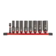 Milwaukee SHOCKWAVE™ IMPACT DUTY NASADKI UDAROWE 3/8" nasadki udarowe głębokie zestaw 9 szt. 4932480455