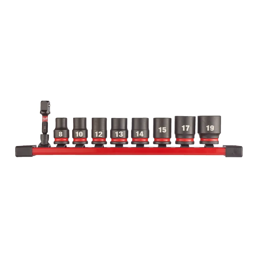 Milwaukee SHOCKWAVE™ IMPACT DUTY NASADKI UDAROWE 3/8" STD zestaw nasadek udarowych - 9 szt. 4932480454