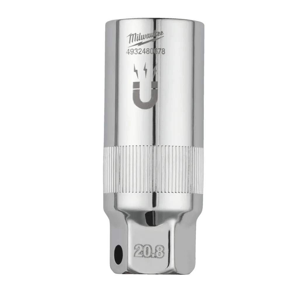 Milwaukee Nasadka magnetyczna do świec zapłonowych 3/8" Napęd 3/8” 20,8MM Nasadka magnetyczna do świec zapłonowych 4932480678