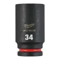 Milwaukee SHOCKWAVE™ IMPACT DUTY NASADKI UDAROWE 34 mm 3/4" nasadka udarowa głęboka - 1 szt. 4932480393