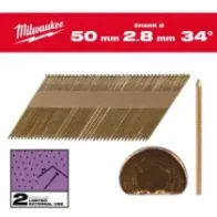 Milwaukee Gwoździe szkieletowe 34° II 34° D-Head 50 mm / RS / G / SC2 - 2,200 szt. 4932492606