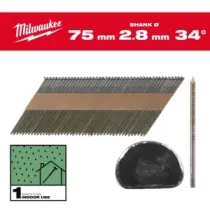 Milwaukee Gwoździe szkieletowe 34° II 34° D-Head 75 mm / RS / B / SC1 - 2,200 szt. 4932492602