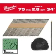 Milwaukee Gwoździe szkieletowe 34° II 34° D-Head 75 mm / SS / B / SC1 - 2,200 szt. 4932492597
