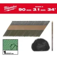 Milwaukee Gwoździe szkieletowe 34° II 34° D-Head 90 mm / RS / B / SC1 - 2,200 szt. 4932492604