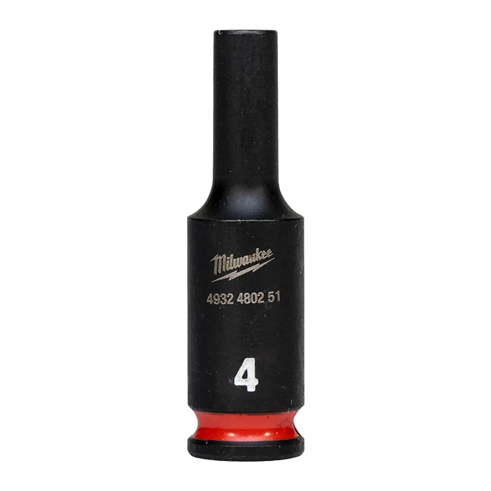 Milwaukee Nasadki udarowe SHOCKWAVE™ IMPACT DUTY 4 mm nasadka udarowa głęboka 1/4" - 1 szt. 4932480251