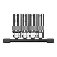 Milwaukee Zestaw nasadek do świec zapłonowych 4 szt. 3/8" Zestaw nasadek do świec zapłonowych 4 szt. 3/8" 4932498383