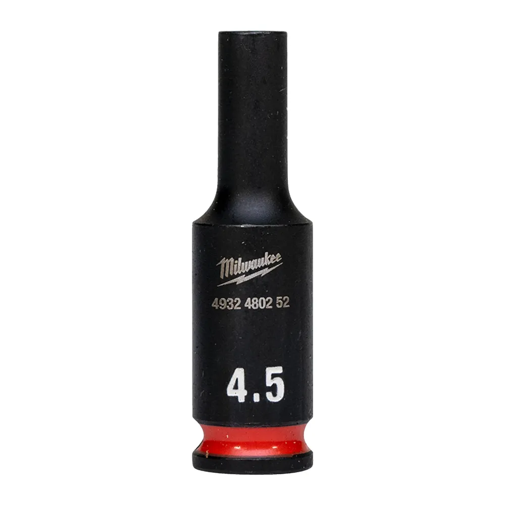 Milwaukee Nasadki udarowe SHOCKWAVE™ IMPACT DUTY 4,5 mm 1/4" nasadka udarowa głęboka - 1 szt. 4932480252