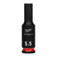 Milwaukee Nasadki udarowe SHOCKWAVE™ IMPACT DUTY 5,5 mm nasadka udarowa głęboka 1/4" - 1 szt. 4932480254