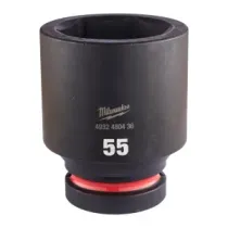 Milwaukee SHOCKWAVE™ IMPACT DUTY NASADKI UDAROWE 55 mm 1" nasadka udarowa głęboka - 1 szt. 4932480436