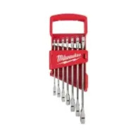 Milwaukee Maxbite Zestawy kluczy płasko-oczkowych z grzechotką 7 szt. 4932464995