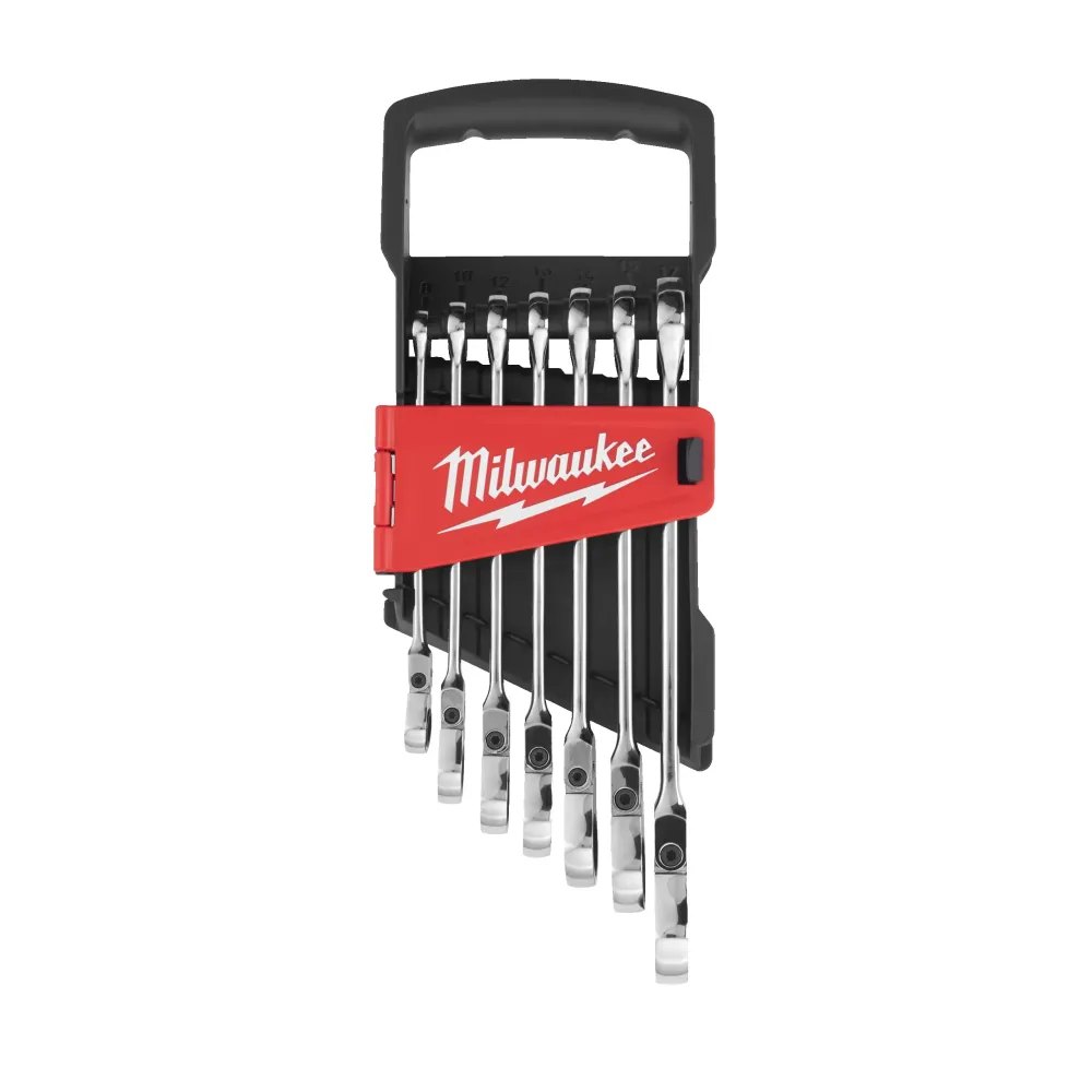 Milwaukee Zestaw kluczy nasadowych z grzechotką Maxbite Flex Head 7 szt.  4932478557