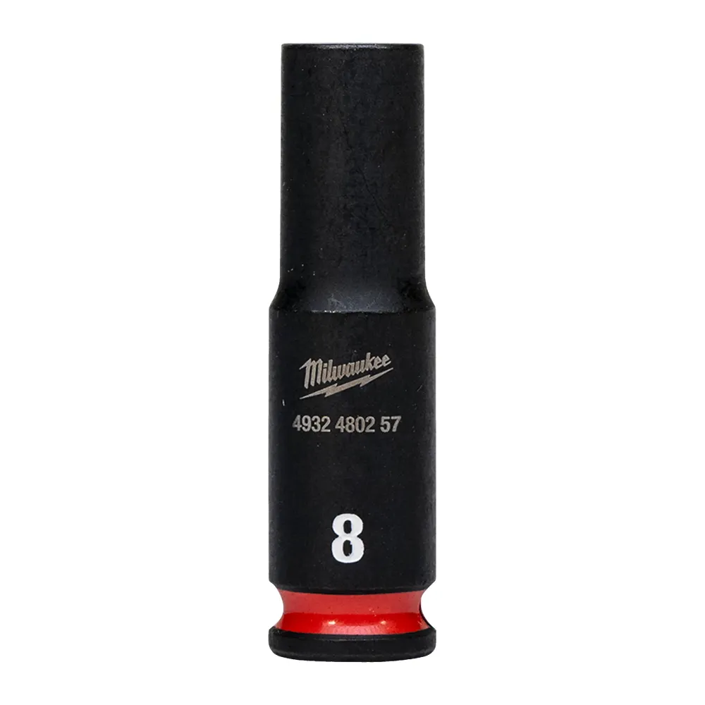 Milwaukee Nasadki udarowe SHOCKWAVE™ IMPACT DUTY 8 mm nasadka udarowa głęboka 1/4" - 1 szt. 4932480257