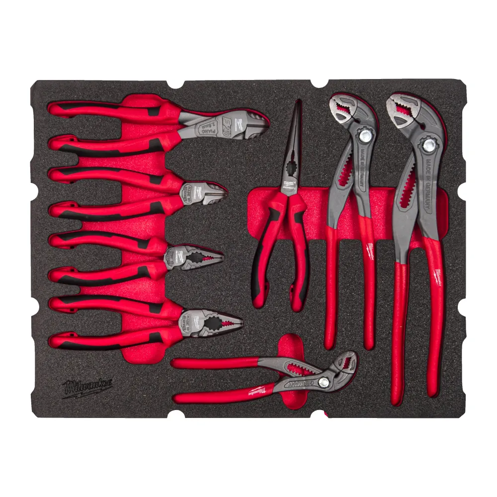 Milwaukee Packout Drawer Pliers Foam Insert Set 8 szt. Packout Drawer Pliers Foam Insert Set 4932493643