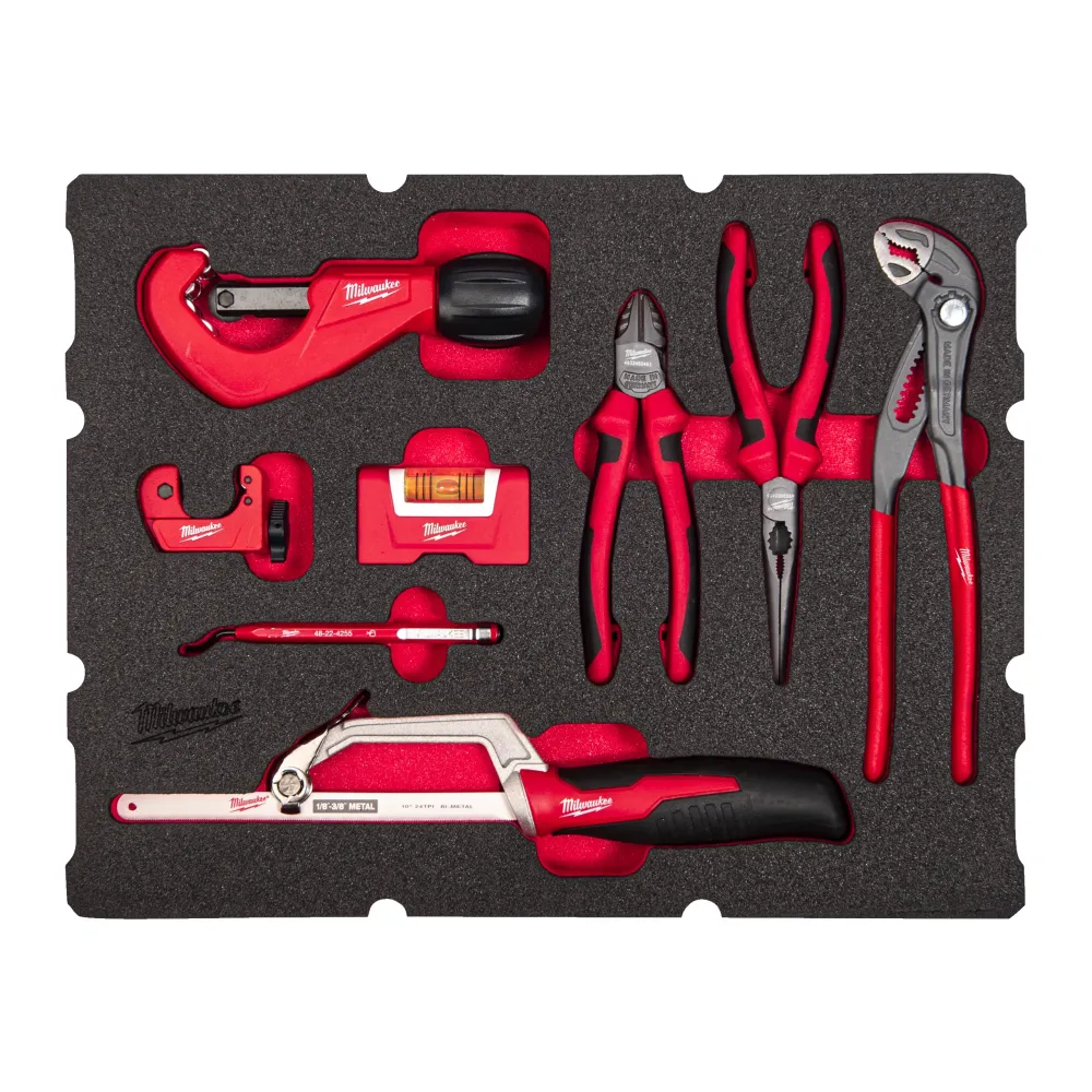 Milwaukee Zestaw wkładek piankowych do szuflad Packout Drawer Plumbing 8 szt.  4932493639
