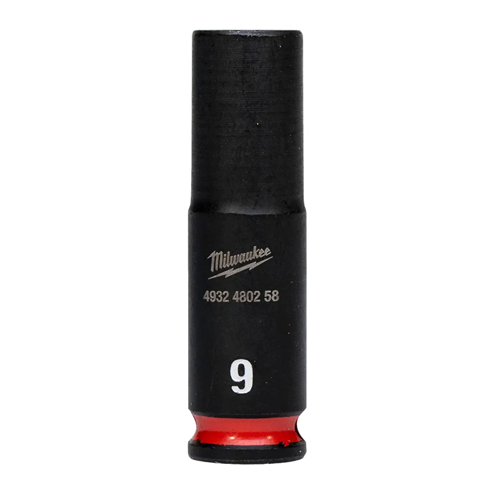 Milwaukee Nasadki udarowe SHOCKWAVE™ IMPACT DUTY 9 mm nasadka udarowa głęboka 1/4" - 1 szt. 4932480258